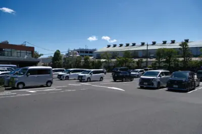 戸田葬祭場の駐車場