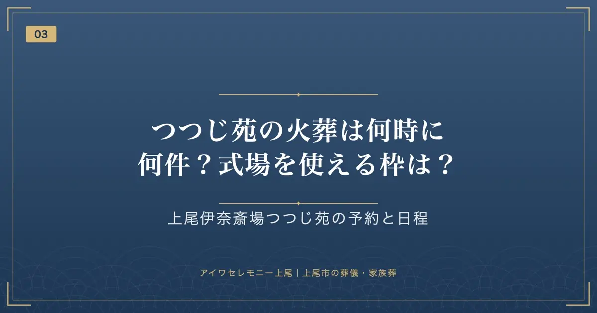 つつじ苑の火葬は何時に何件?式場を使える枠は?