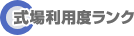 式場利用度ランク